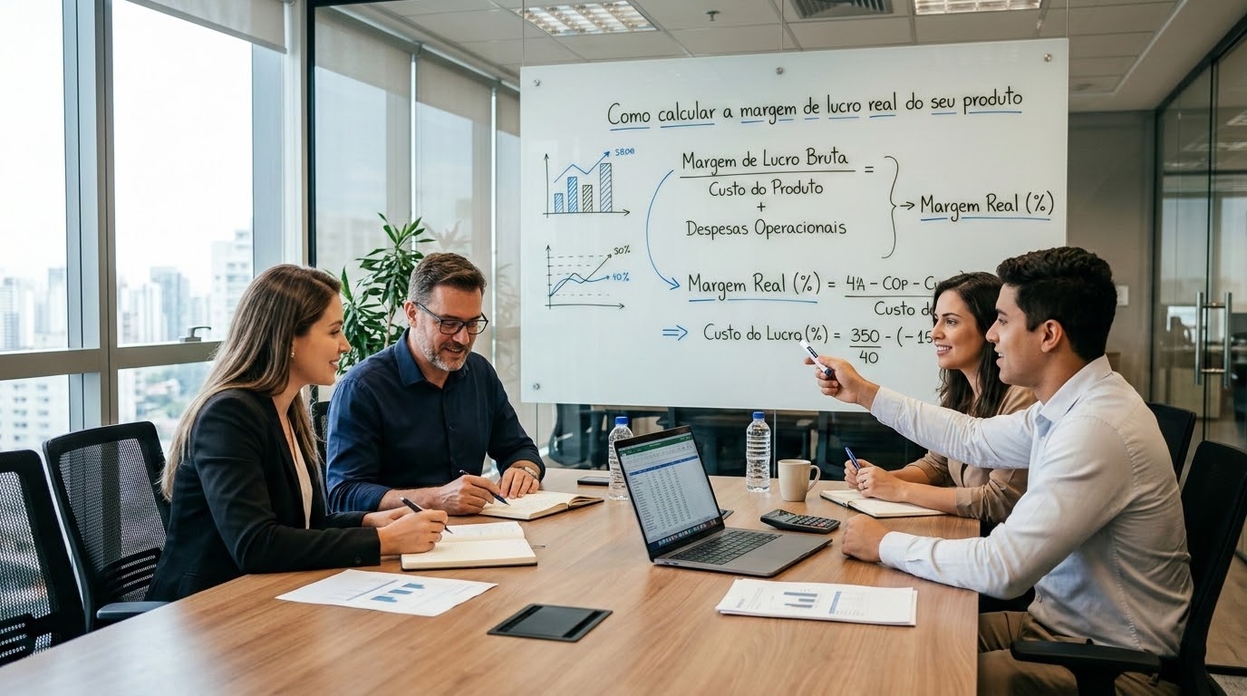 Leia mais sobre o artigo Como calcular a margem de lucro real do seu produto